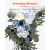VEVOR Künstliches Blumenset für Hochzeit Bogen, blaue Blumen für Traubogen mit Vorhängen (4er-Set) – Bild 4
