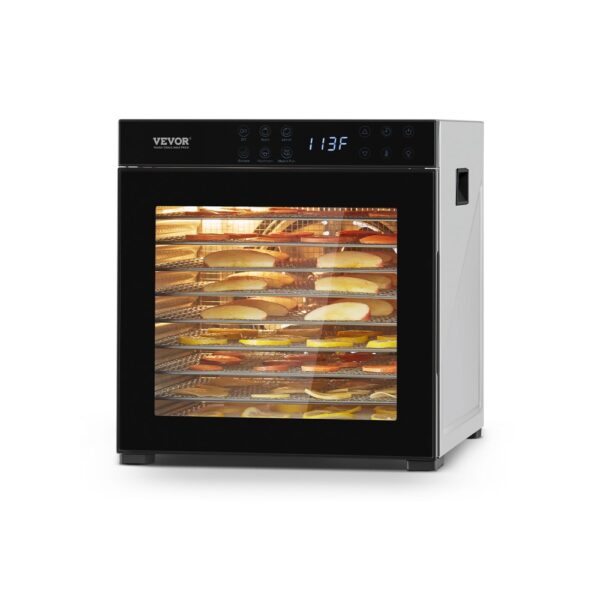 VEVOR Dörrgerät Dörrautomat 10 Edelstahlschalen VEVOR Dörrgerät Dörrautomat 10 Edelstahlschalen