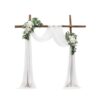 VEVOR Blumenset für Hochzeit Bogen, weiße Blumen für Traubogen mit Vorhängen (3er-Set), 2 Blumenarrangements VEVOR Blumenset für Hochzeit Bogen, weiße Blumen für Traubogen mit Vorhängen (3er-Set), 2 Blumenarrangements