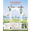 VEVOR Blumenset für Hochzeit Bogen, weiße Blumen für Traubogen mit Vorhängen (3er-Set), 2 Blumenarrangements – Bild 2 VEVOR Blumenset für Hochzeit Bogen, weiße Blumen für Traubogen mit Vorhängen (3er-Set), 2 Blumenarrangements – Bild 2