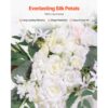 VEVOR Blumenset für Hochzeit Bogen, weiße Blumen für Traubogen mit Vorhängen (3er-Set), 2 Blumenarrangements – Bild 4 VEVOR Blumenset für Hochzeit Bogen, weiße Blumen für Traubogen mit Vorhängen (3er-Set), 2 Blumenarrangements – Bild 4