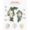 VEVOR Blumenset für Hochzeit Bogen, weiße Blumen für Traubogen mit Vorhängen (3er-Set), 2 Blumenarrangements – Bild 5 VEVOR Blumenset für Hochzeit Bogen, weiße Blumen für Traubogen mit Vorhängen (3er-Set), 2 Blumenarrangements – Bild 5