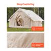 VEVOR Aufblasbare Zelte für Camping 3x3x2,3 m, 4–6 Personen, 2 Türen & 4 Netzfenstern – Bild 4