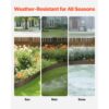 VEVOR Rasenkante, 5er-Pack, 990x207x1,5 mm, rostbeständige Metall-Beeteinfassung – Bild 3