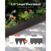 VEVOR Rasenkante, 3er Pack 38x208 mm, biegbare Garteneinfassung, robuste Beetumrandung – Bild 2