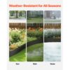 VEVOR Rasenkante, 3er Pack 38x208 mm, biegbare Garteneinfassung, robuste Beetumrandung – Bild 3