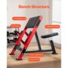 VEVOR Preacher Curl Bank Krafttrainingsbänke (Max. Belastung 300 kg), Fitnessgerät für das Heim-Fitnessstudio – Bild 5
