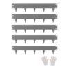 VEVOR Rasenkante 5er-Pack, Beeteinfassung 990x181 mm, biegbare Beetumrandung