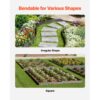 VEVOR Rasenkante 5er-Pack, Beeteinfassung 990x181 mm, biegbare Beetumrandung – Bild 4