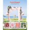VEVOR Blumenset für Hochzeit Bogen, rosa Blumenset für Traubogen mit Vorhängen (5er-Set), 2 Blumenarrangements – Bild 2