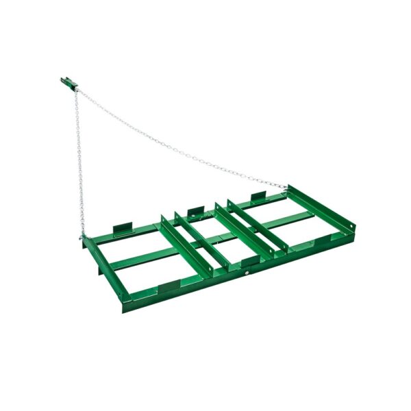 VEVOR Schleppegge, 1220x500x100 mm, Wiesenschleppe mit verstellbaren Stangen & 1830 mm Kette