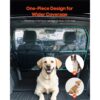 VEVOR Hunde Autobarriere 1415 mm Trennwand Hundegitter zur Montage an Vordersitzen Autoschutzgitter – Bild 2
