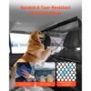 VEVOR Hunde Autobarriere 1415 mm Trennwand Hundegitter zur Montage an Vordersitzen Autoschutzgitter – Bild 3