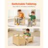 VEVOR Montessori Tisch Stuhlset Kleinkindertischset (1 Tisch + 1 Stuhl) aus Holz für 1–5-Jährige, Natur – Bild 3 VEVOR Montessori Tisch Stuhlset Kleinkindertischset (1 Tisch + 1 Stuhl) aus Holz für 1–5-Jährige, Natur – Bild 3