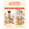 VEVOR Montessori Tisch Stuhlset Kleinkindertischset (1 Tisch + 1 Stuhl) aus Holz für 1–5-Jährige, Natur – Bild 5 VEVOR Montessori Tisch Stuhlset Kleinkindertischset (1 Tisch + 1 Stuhl) aus Holz für 1–5-Jährige, Natur – Bild 5