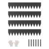 VEVOR Rasenkante Metall, 4 Packungen 1016x203x1,5 mm, biegbare Beetumrandung