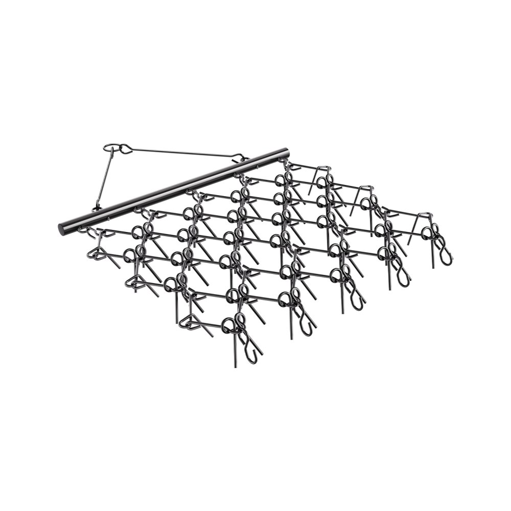 VEVOR Wiesenegge, 178x147x11cm, Wiesenschleppe mit 60 Zähnen, geeignet für ATV- & UTV-Traktoren
