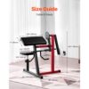 VEVOR Preacher Curl Bank, 2 in 1 Bizeps-Curlbank und Trizeps-Extension-Maschine, Krafttrainingsbank – Bild 2