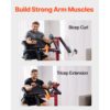 VEVOR Preacher Curl Bank, 2 in 1 Bizeps-Curlbank und Trizeps-Extension-Maschine, Krafttrainingsbank – Bild 3
