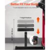 VEVOR Preacher Curl Bank, 2 in 1 Bizeps-Curlbank und Trizeps-Extension-Maschine, Krafttrainingsbank – Bild 4