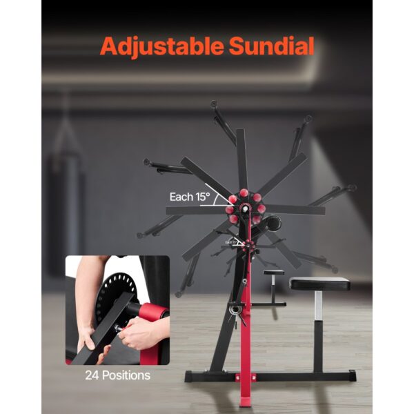 VEVOR Preacher Curl Bank, 2 in 1 Bizeps-Curlbank und Trizeps-Extension-Maschine, Krafttrainingsbank – Bild 5