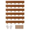 VEVOR Rasenkante, 6er Pack 1016x203,2 mm, biegbare Garteneinfassung, Raseneinfassung für Blumenbeete