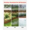 VEVOR Rasenkante, 6er Pack 1016x203,2 mm, biegbare Garteneinfassung, Raseneinfassung für Blumenbeete – Bild 3