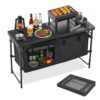 VEVOR Camping Küchentisch klappbarer Kochtisch Outdoor, 3-fach höhenverstellbar