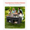 VEVOR Camping Küchentisch klappbarer Kochtisch Outdoor, 3-fach höhenverstellbar – Bild 2