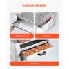 VEVOR Hot Dog Grill Maschine 30 Hot dogs 11 Rollen Edelstahl, 2400 W – Bild 5