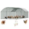 VEVOR Hühnerstall, 3x6x2 m, begehbarer Hühnerauslauf mit Abdeckung, Enten- & Kaninchenkäfig