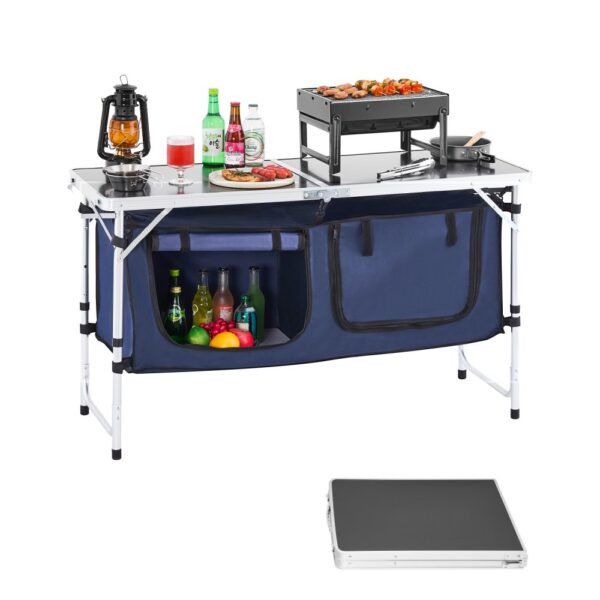 VEVOR Camping Küchentisch klappbarer Kochtisch Outdoor, 3-fach höhenverstellbar VEVOR Camping Küchentisch klappbarer Kochtisch Outdoor, 3-fach höhenverstellbar