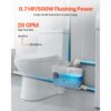 VEVOR Hebeanlage, 500 W, 110 L/min Durchfluss, 8 m Förderhöhe, Schmutzwasserpumpe mit 4 Wassereinlässen – Bild 2 VEVOR Hebeanlage, 500 W, 110 L/min Durchfluss, 8 m Förderhöhe, Schmutzwasserpumpe mit 4 Wassereinlässen – Bild 2