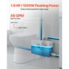 VEVOR Hebeanlage 1200 W, 180 L/min Durchfluss, 10 m Förderhöhe, Schmutzwasserpumpe mit 4 Wassereinlässen – Bild 4 VEVOR Hebeanlage 1200 W, 180 L/min Durchfluss, 10 m Förderhöhe, Schmutzwasserpumpe mit 4 Wassereinlässen – Bild 4