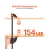 VEVOR Stangenklemmen für Holzbearbeitung 4 Stk. (30,48 cm / 15,24 cm Öffnung), 70 mm Tiefe, Metallbearbeitung – Bild 4