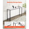 VEVOR Konsolentisch aus Marmor, moderner langer Flurtisch (110 cm) mit Steckdose – Bild 5