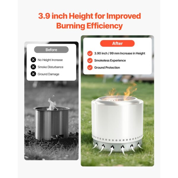 VEVOR Standfuß für Feuerschale φ587 x 99 mm, Zubehör für Outdoor Feuerstelle – Bild 4