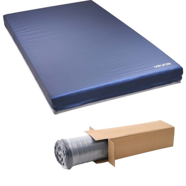 VEVOR Pflegematratze, 295 kg Tragkraft, medizinische Doppelschicht-Schaumstoffmatratze, 2030x1067x153mm