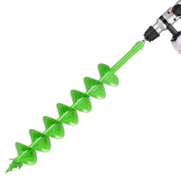 VEVOR Erdbohrer für Bohrmaschine, Ø 790x120 mm Gartenbohrer, kompatibel mit Bohrern mit 20 mm Innendurchmesser