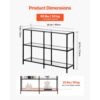 VEVOR 3-stufiger Konsolentisch moderner Flurtisch (100 x 30 x 72,9 cm) mit Platte aus gehärtetem Glas – Bild 3
