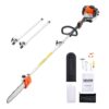 VEVOR Benzin-Hochentaster 25ccm 2-Takt, Teleskopsäge mit 2,12–3,62 m ausziehbarer Stange, 30,5 cm Schwert