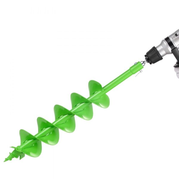 VEVOR Erdbohrer für Bohrmaschine, Ø 15x80 cm Pfahlbohrer, kompatibel mit Bohrern mit 20 mm Innendurchmesser