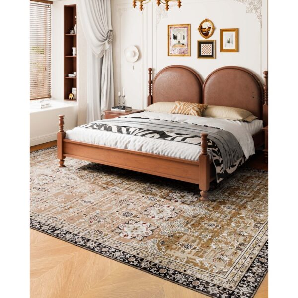 VEVOR Flächenteppich, 2743x3658 mm Kurzflor, waschbarer Teppich, Innenmatte für Schlafzimmer – Bild 4