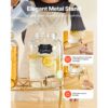 VEVOR Getränkespender (2 x 8 L) für Partys Saftspender (aus Glas) mit tropfsicherem Zapfhahn & Metallständer – Bild 5