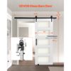 VEVOR Schiebetür im Scheunenstil Schiebetürsystem (762 x 2134 mm) aus hochfesten MDF-Platten & Milchglas – Bild 2