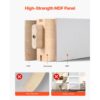 VEVOR Schiebetür im Scheunenstil Schiebetürsystem (762 x 2134 mm) aus hochfesten MDF-Platten & Milchglas – Bild 3