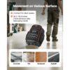 VEVOR Werkzeugrucksack mit Rollen, 50 kg Tragkraft, 72 Taschen, 450x275x560 mm – Bild 4