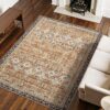 VEVOR Wohnzimmerteppich 2286x2896 mm, waschbarer Flächenteppich, rutschfester Teppich