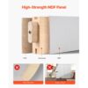 VEVOR Schiebetür im Scheunenstil Schiebetürsystem (1067 x 2134 mm) aus hochfesten MDF-Platten – Bild 3