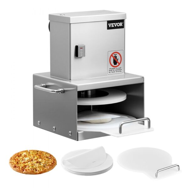 VEVOR elektrische Pizzateigpresse mit 15,24 cm Gebäck-Pressplatte, Brotpresse aus Edelstahl, Pizza-Teigrolle VEVOR elektrische Pizzateigpresse mit 15,24 cm Gebäck-Pressplatte, Brotpresse aus Edelstahl, Pizza-Teigrolle